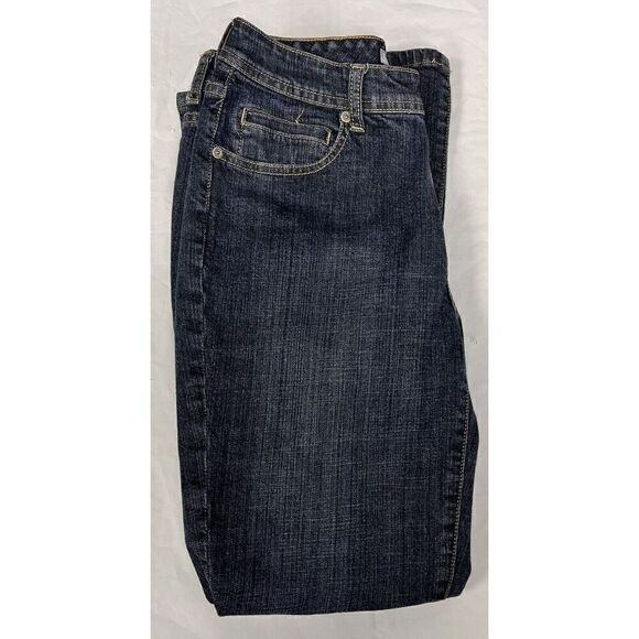 Chico's Women's Platinum Denim Quartz Jeans Blue Size 0 Short Straight Leg - Picture 5 of 16